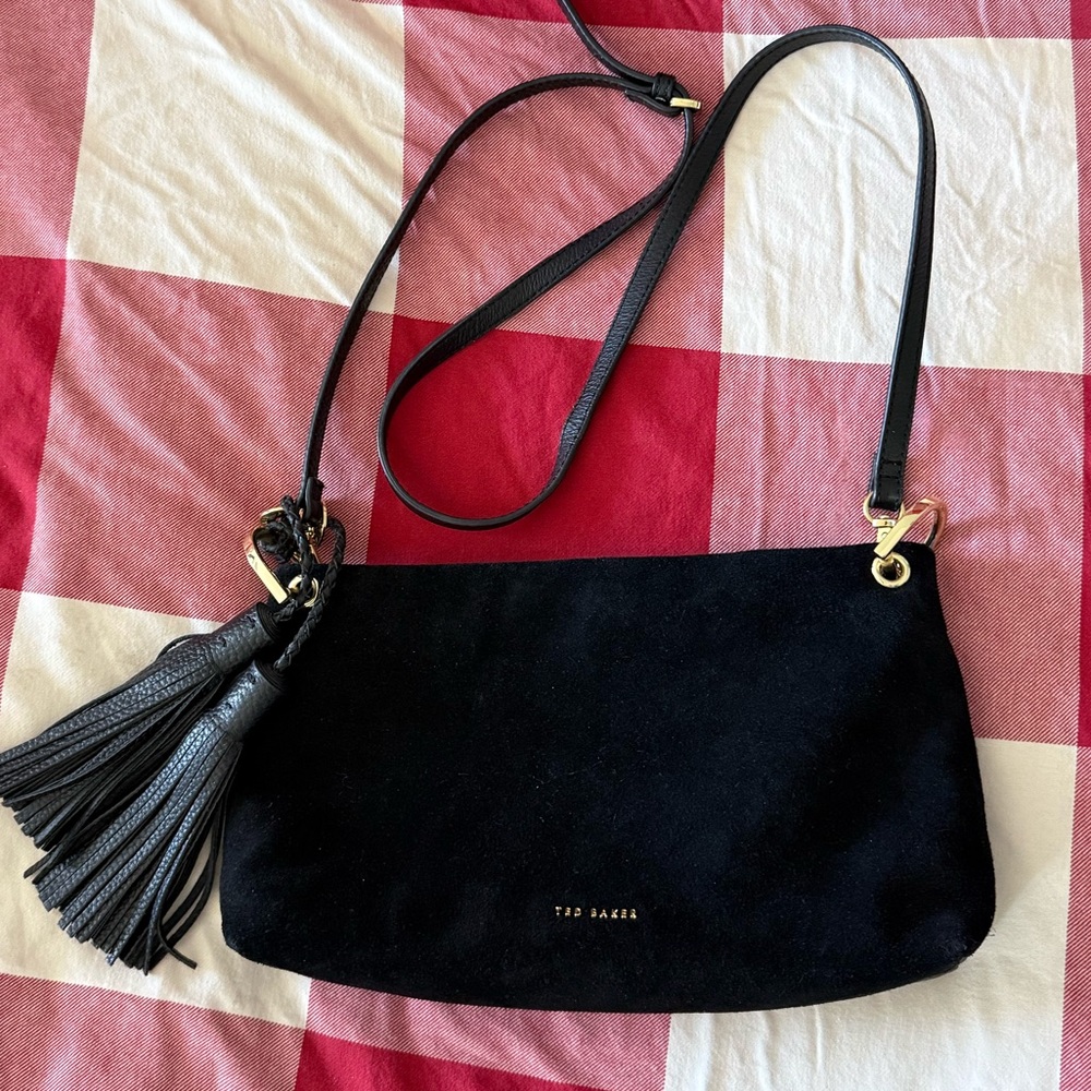 Ted Baker Black Crossbody Bag with Tassels